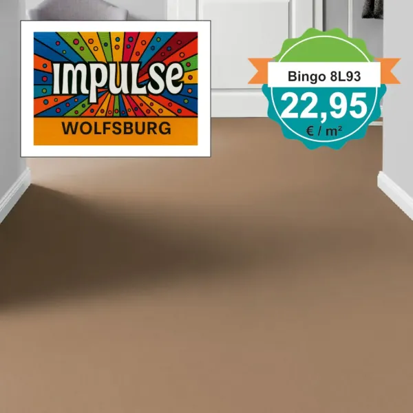 Vorwerk Bingo Teppichboden 8L93 im Wohnraum – Raumbild mit Möbeln und Dekoration